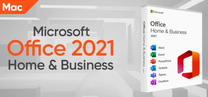 Office 2021 Home & Business Cho Mac