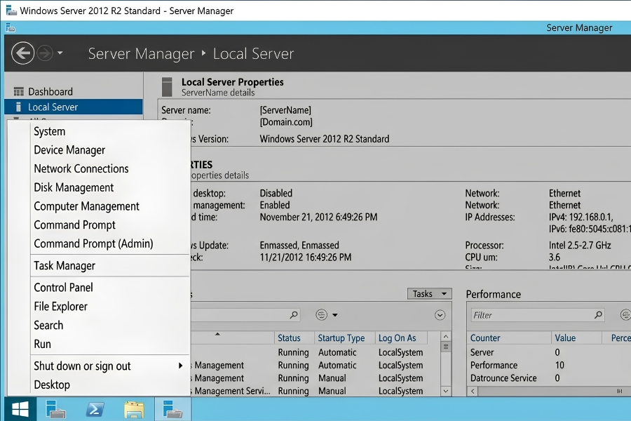 Kích Hoạt Phần Mềm Windows Server 2012 r2 Standard