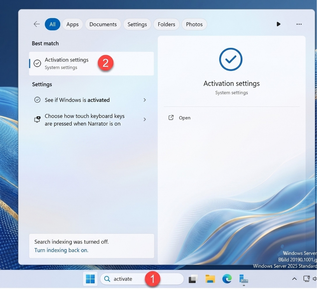 Kích hoạt Phần Mềm Windows Server 2025 Standard