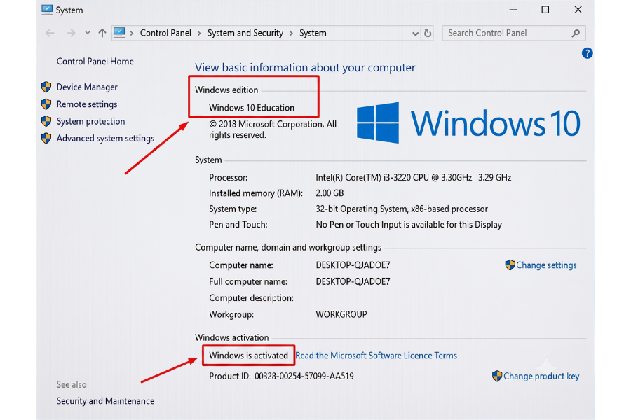 Phần Mềm Windows 10 Education