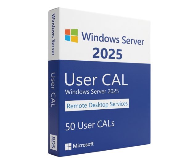 Phần Mềm Windows Server 2025 RDS user connections (50) cal